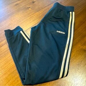 New Without Tag Adidas Girls Rose Gold Stripe Pants Size Large